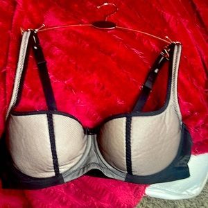 lace and tan balconette bra